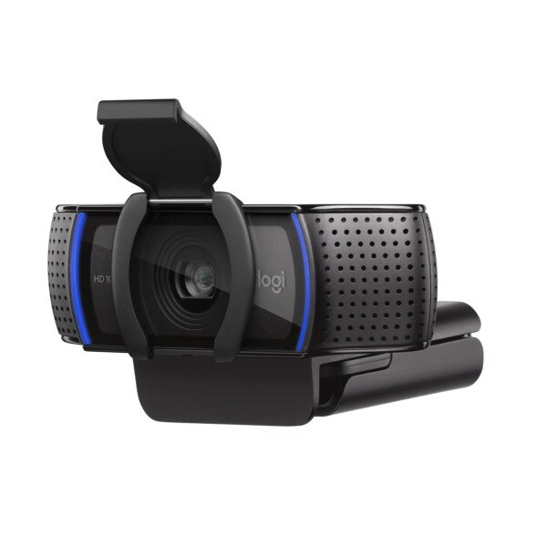Logitech C920s side view closed